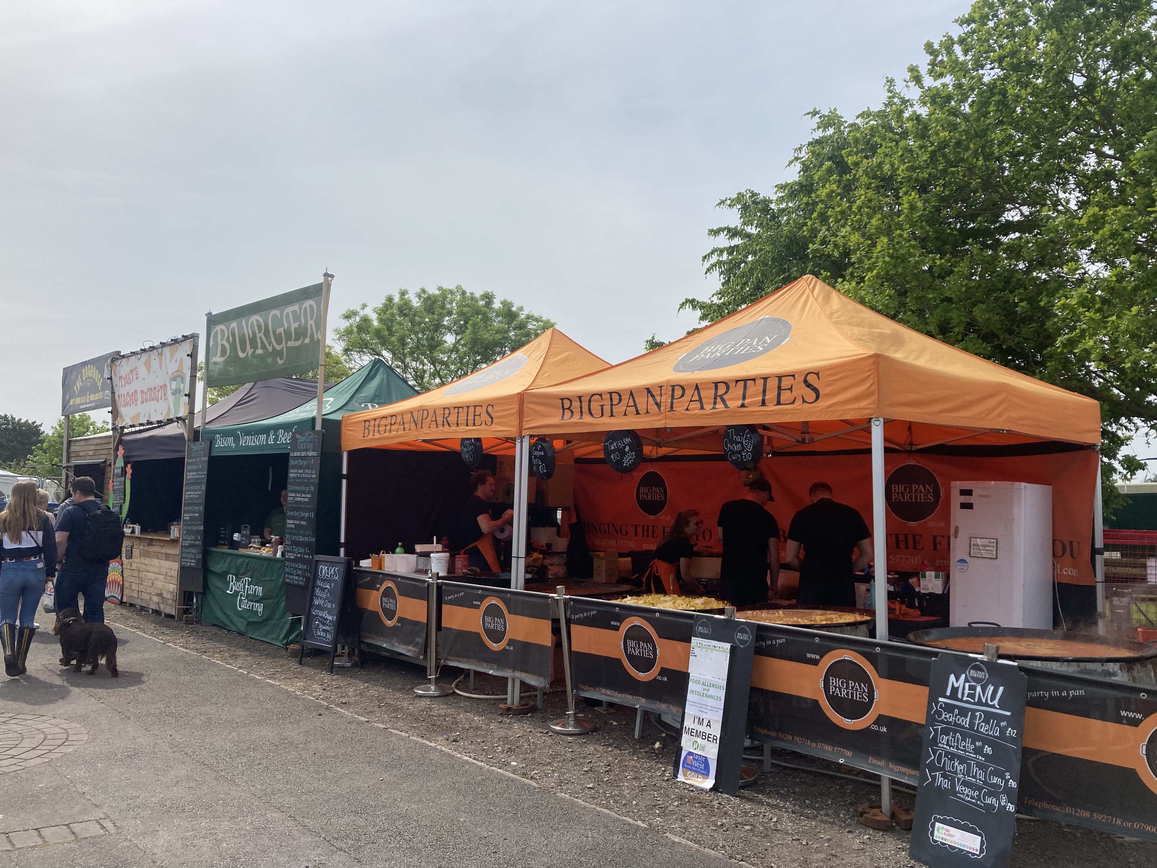 food to go area at devon county show