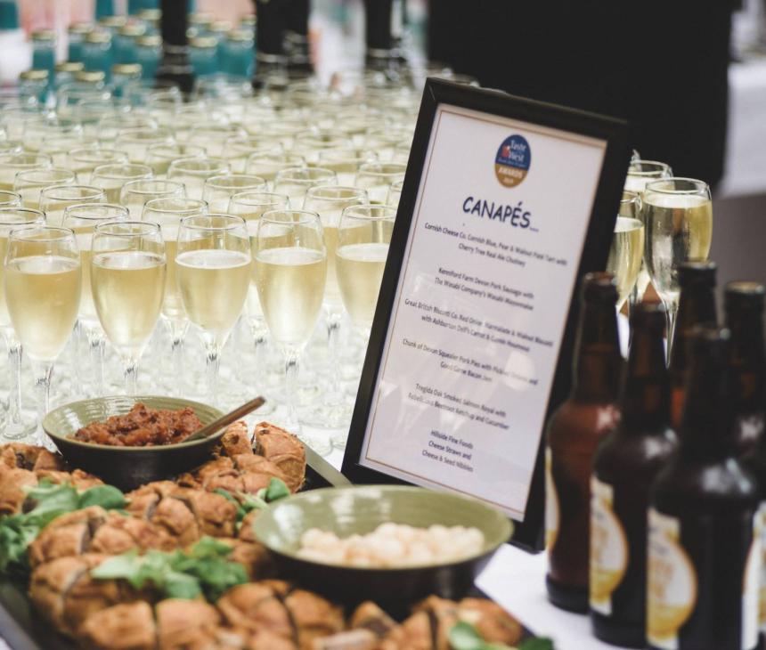 Taste of the west award dinner canapes