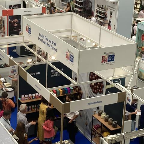 trade stands at speciality and fine food fair