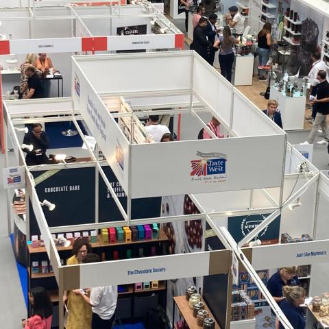 trade stands at speciality and fine food fair